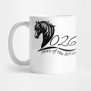 Illustrated 2026 Year of the Horse Mug